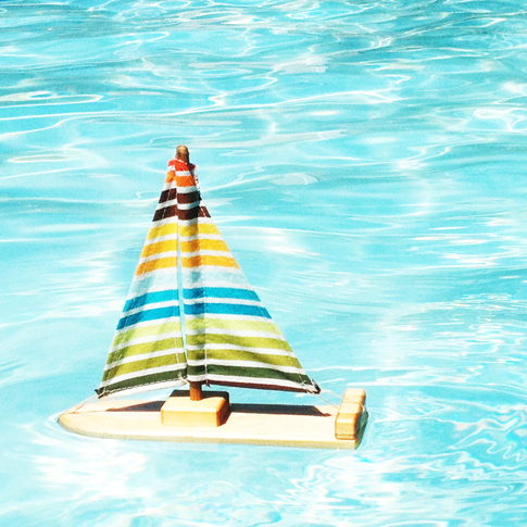 wooden sailboat / ann kelle